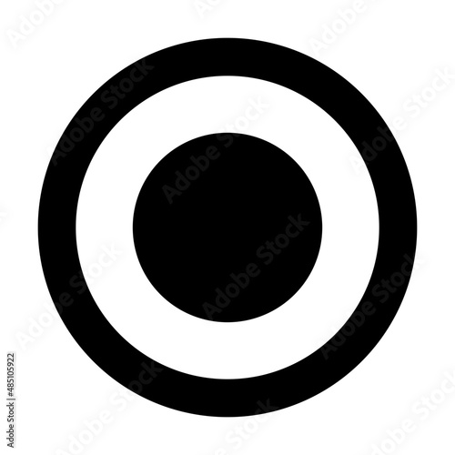 Radio Button Checked, Circle in Circle, Circle in Circle Icon
