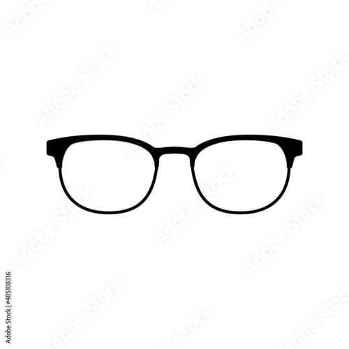 vector glasses isolated on white background