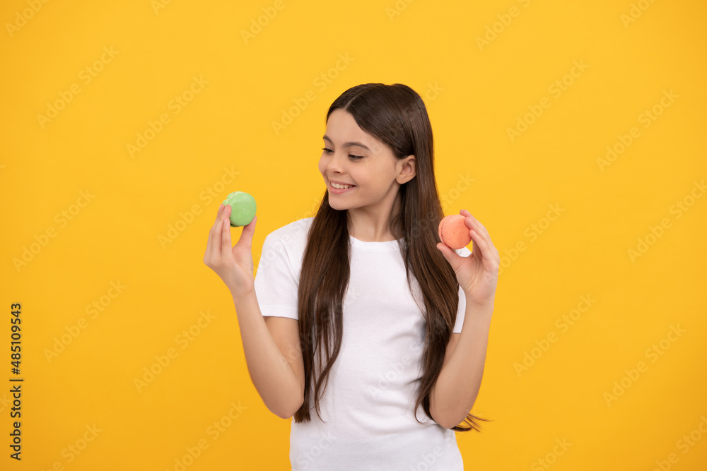 glad child with dessert bakery. kid hold french macaron. macaroon cookie. confectionery. glad child with dessert bakery. kid hold french macaron. macaroon cookie. confectionery.