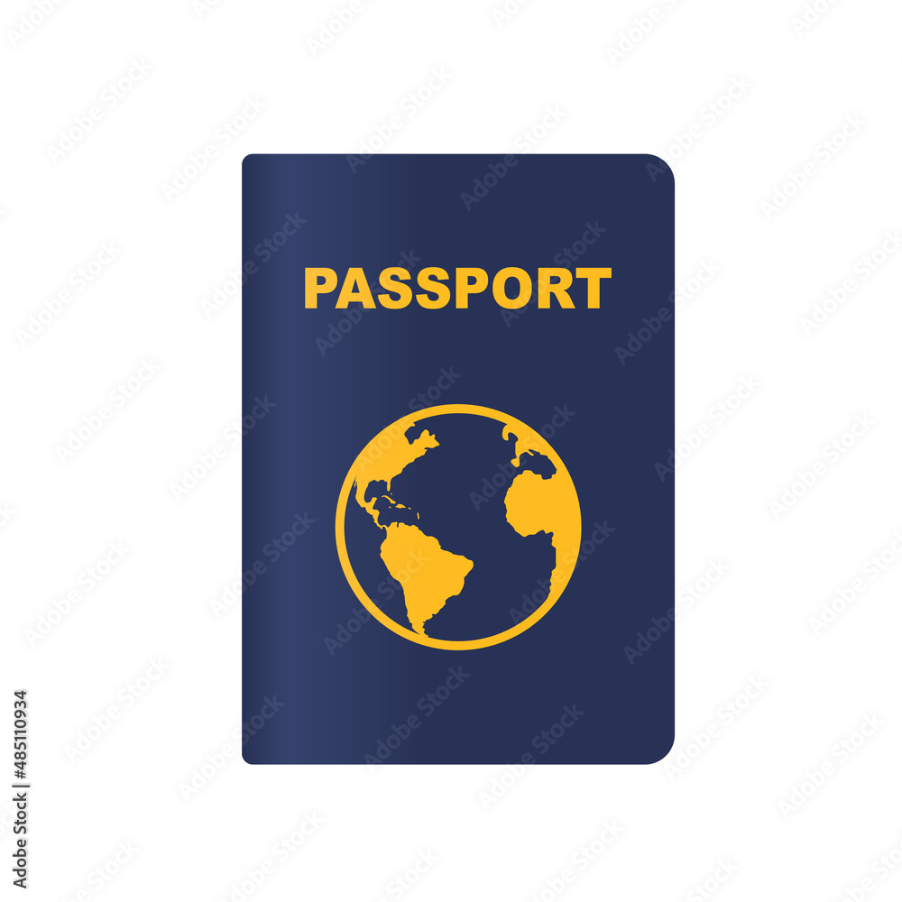 Passport. Vector illustratoin isolated on white Passport. Vector illustratoin isolated on white