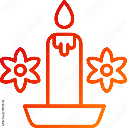 Vector Design Scented Candle Icon Style