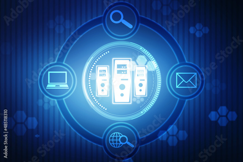 Fotografía Binary Code Background, Digital Abstract technology background, flowing number one and zero text in binary code format in technology background
