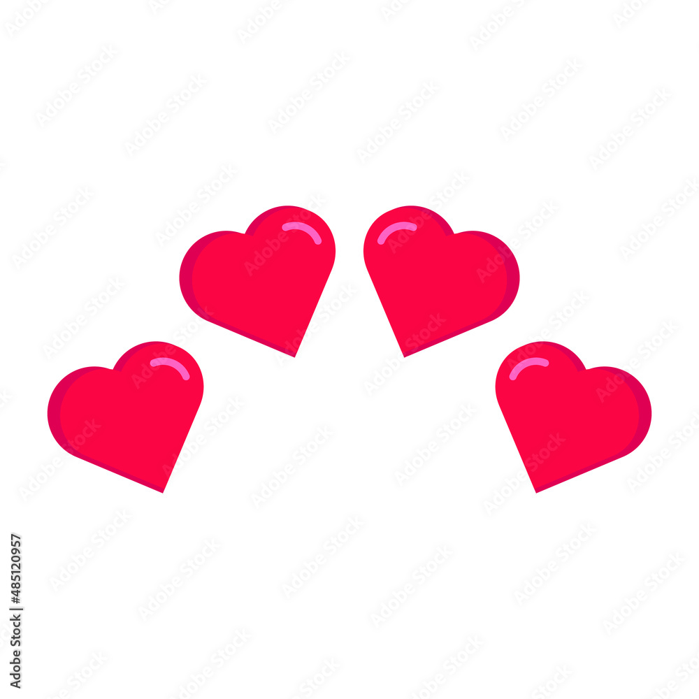 Wedding heart Vector icon which is suitable for commercial work and easily modify or edit it

