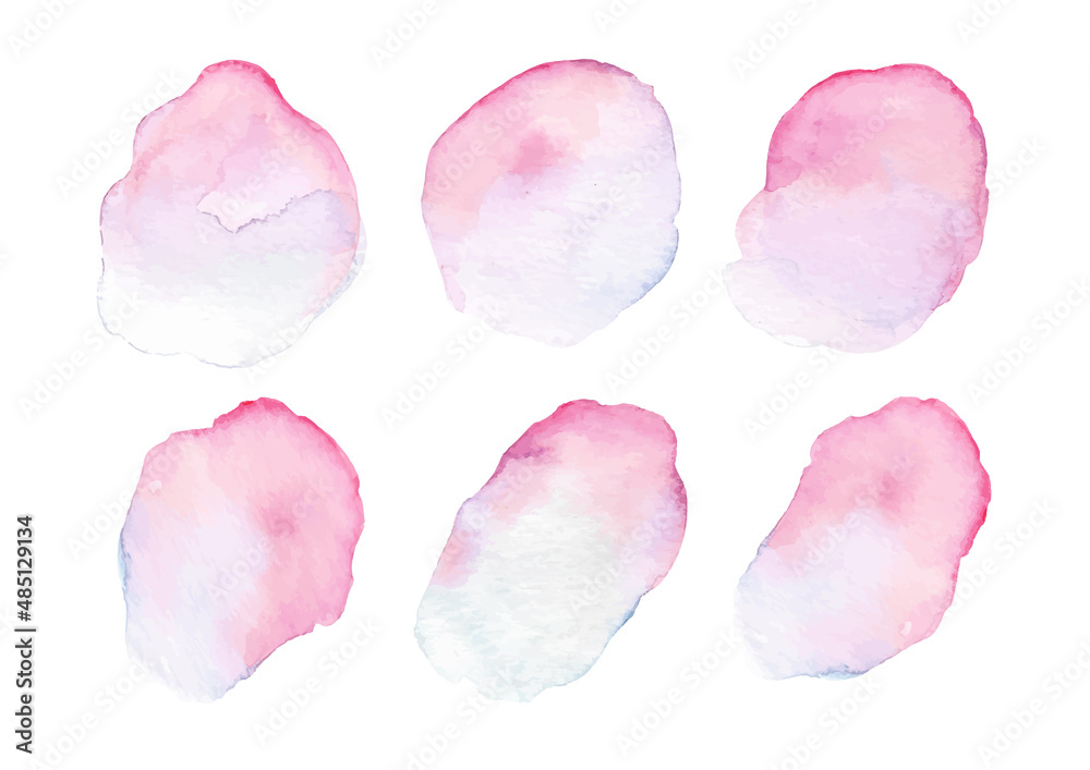 Pink splash watercolor collection