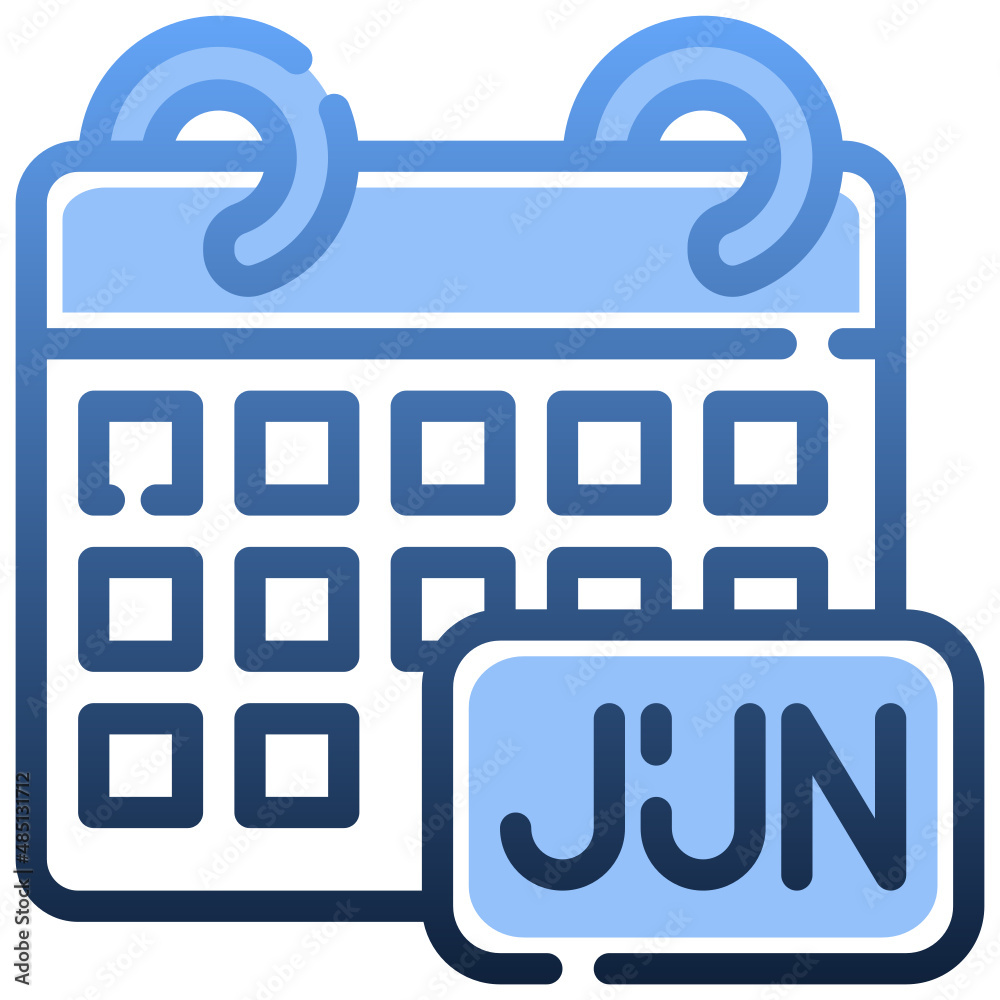JUNE Gradient icon,linear,outline,graphic,illustration JUNE Gradient icon,linear,outline,graphic,illustration