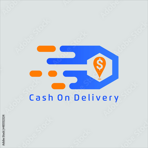 Business logo design cash on delivery illustration idea