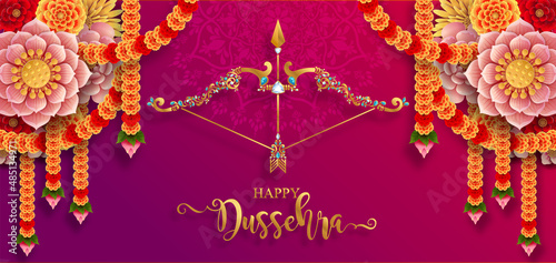 Happy Dussehra greeting card
