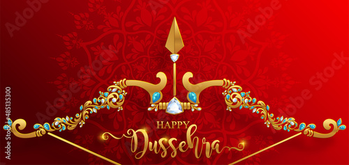 Happy Dussehra greeting card