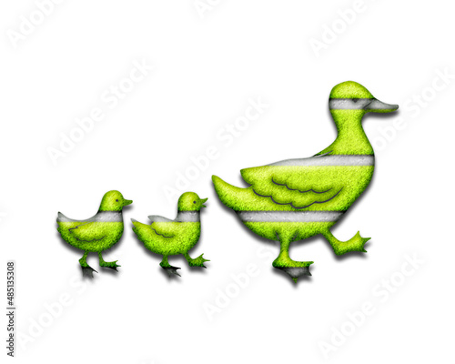 ducks birds symbol tennis Cricket ball Icon optic yellow Logo illustration © SunFrot