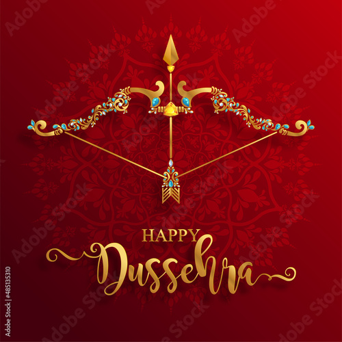Happy Dussehra greeting card