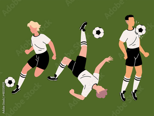 players soccer character
