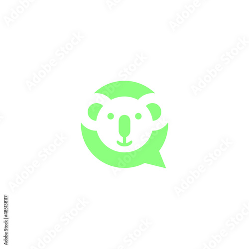 Photography Koala Chat Logo Design