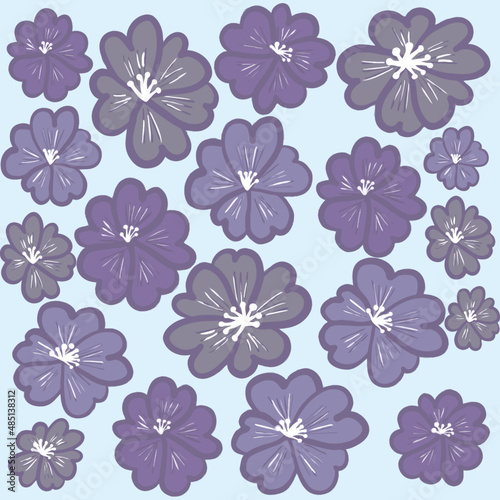 Seamless floral pattern, flowers pattern 