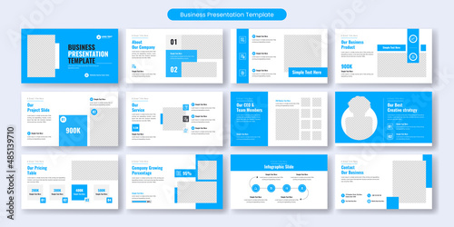  Creative business PowerPoint presentation slides template design. Use for modern keynote presentation background, brochure design, website slider, landing page, annual report, company profile