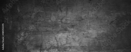 Gray cement, chipped walls, dark concrete walls, cement wall scratches background © Background Studio