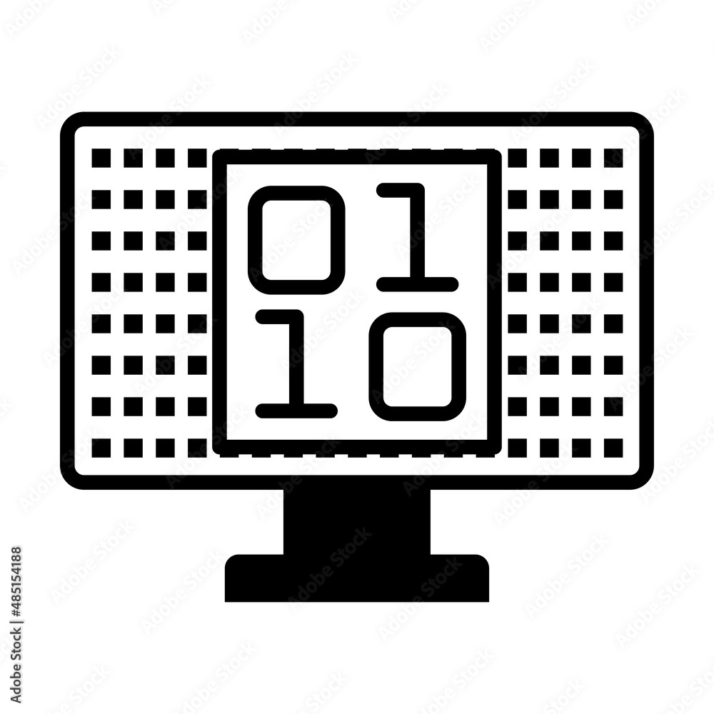 Binary icon vector illustration Binary icon vector illustration