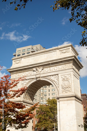 Arc de Triomphe in Washington Square Park in New York City 