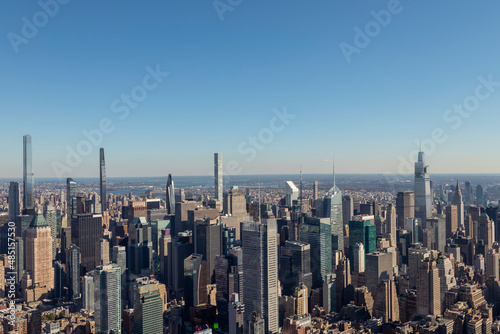 aerial view of buildings in New York city