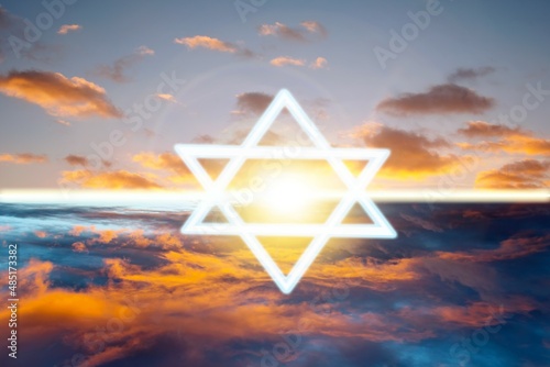 The Star of the Jewish Religion in Heaven