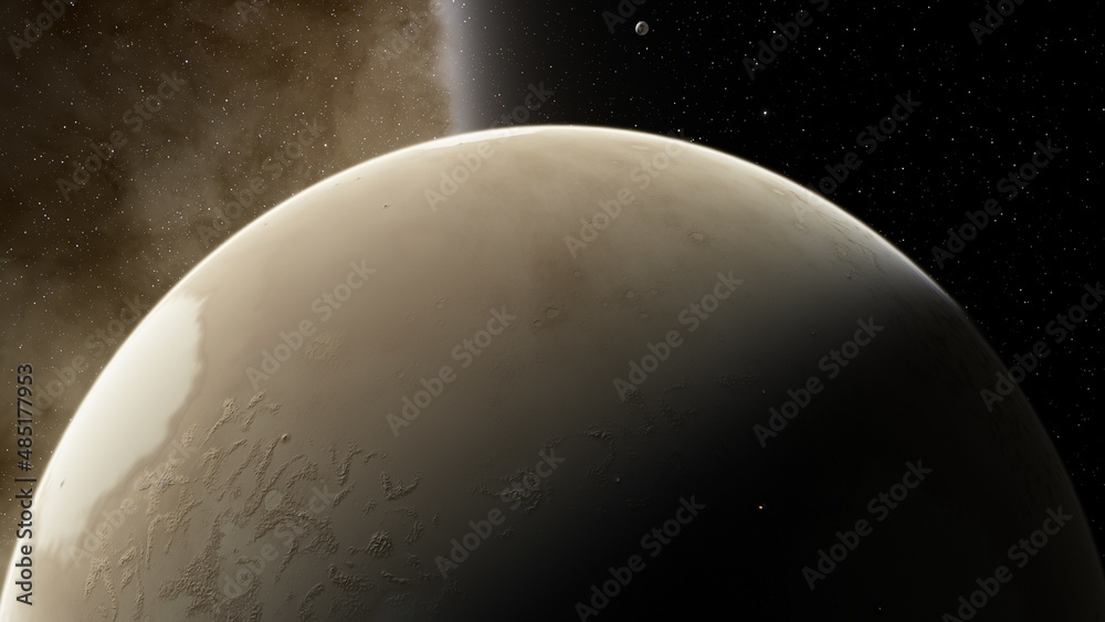 planet suitable for colonization, earth-like planet in far space, planets background 3d render planet suitable for colonization, earth-like planet in far space, planets background 3d render