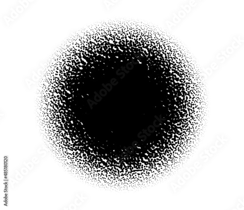 Random circles, dots halftone pattern. Pointillist, pointillism background. Stipple and stipping dotted texture