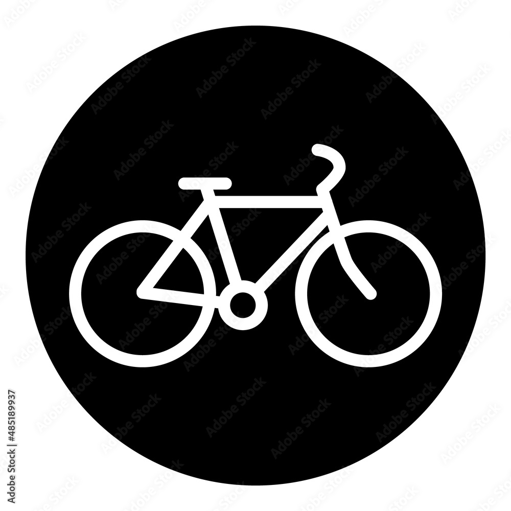 Bicycle Flat Icon Isolated On White Background Bicycle Flat Icon Isolated On White Background