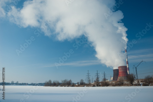 Thermal power plant. Environment and air pollution.
