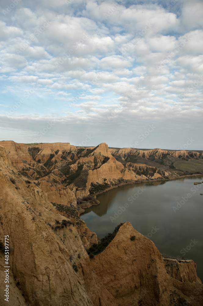 Las Barrancas de Barujón Natural Monument, located in the Tajo river basin, in the province of Toledo.