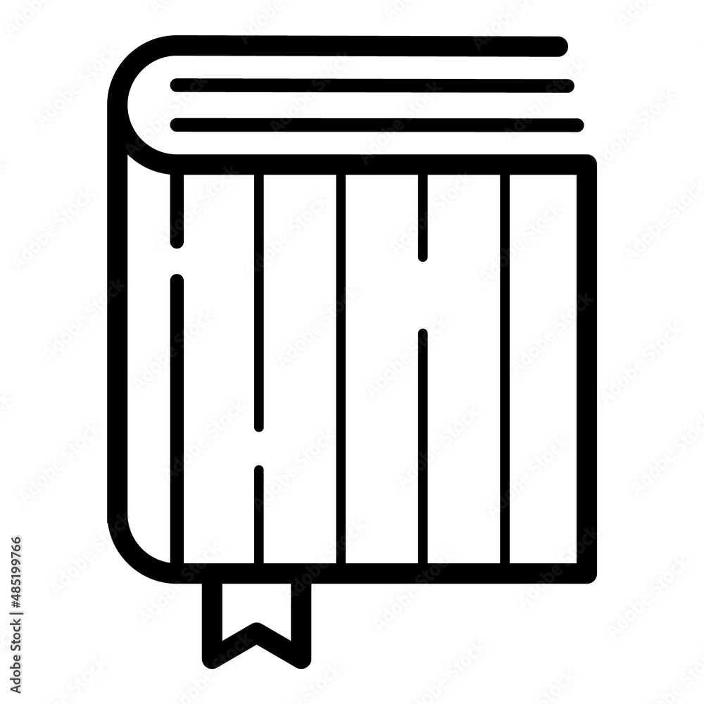 Book Flat Icon Isolated On White Background Book Flat Icon Isolated On White Background