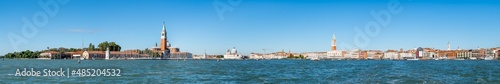 Panoramic view of the Venetian Lagoon and Venice skyline