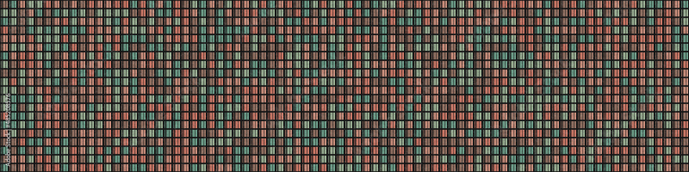 Fototapeta premium Abstract Geometric Pattern generative computational art illustration