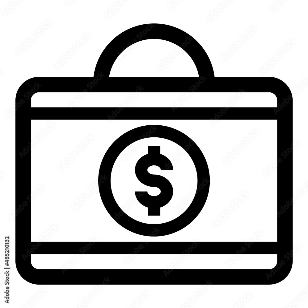 Briefcase Flat Icon Isolated On White Background Briefcase Flat Icon Isolated On White Background