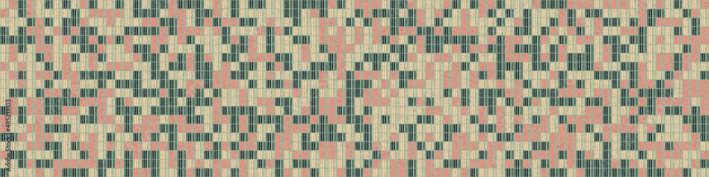 Fototapeta premium Abstract Geometric Pattern generative computational art illustration