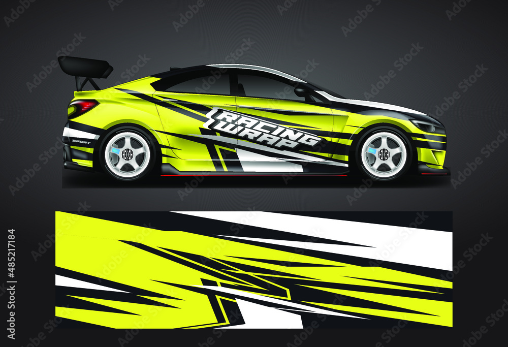 Car Wrap Design Vector Print