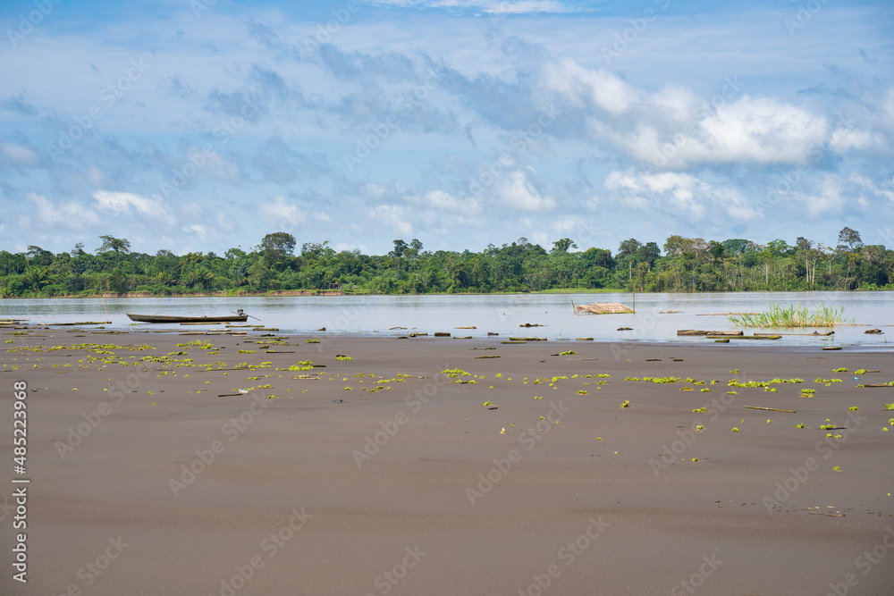 beach by the Amazon river, Amazon, Peru beach by the Amazon river, Amazon, Peru