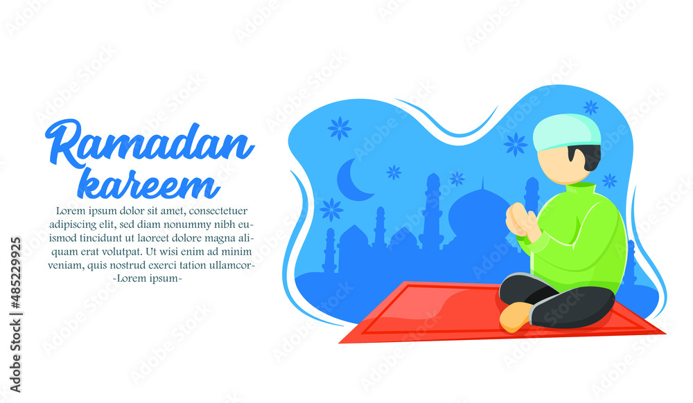 Ramadan ramadhan kareem banner flyer social media greeting card template 