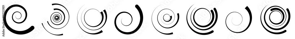 Spiral, swirl, twirl shape. vortex, helix icon, symbol Spiral, swirl, twirl shape. vortex, helix icon, symbol