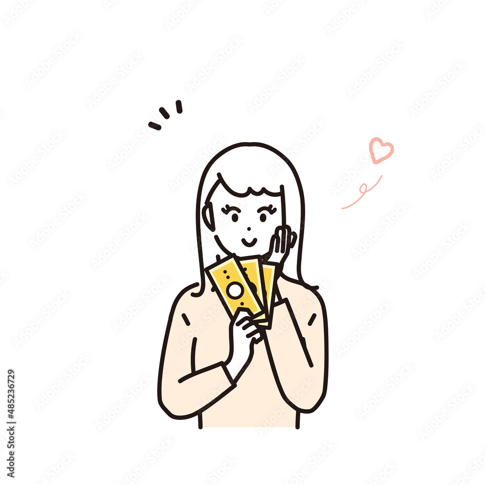 収入が増えて嬉しい女性のイラスト素材 Stock Vector Adobe Stock 収入が増えて嬉しい女性のイラスト素材 Stock Vector Adobe Stock