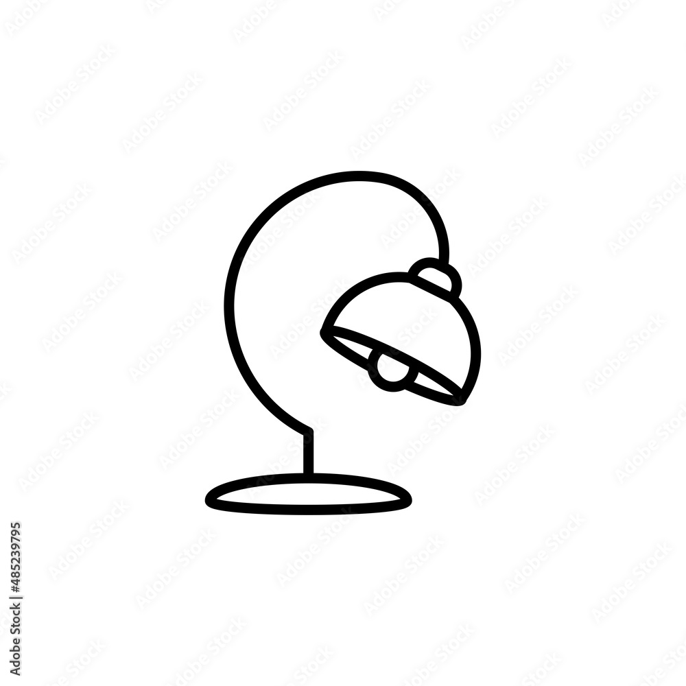 desk lamp icon vector design templates