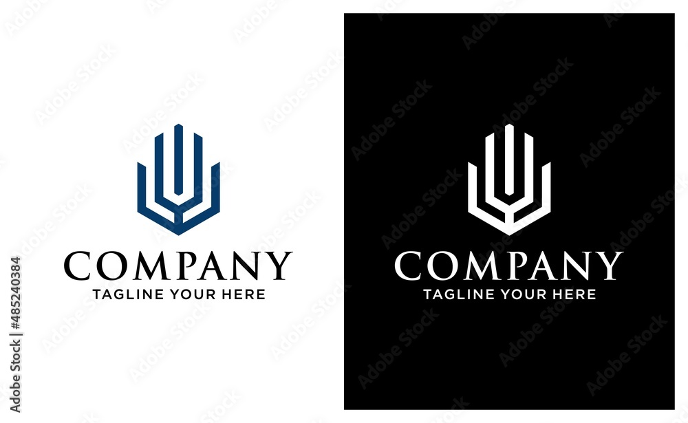 buildings logo vector modern simple with letter U shape. on a black and white background. buildings logo vector modern simple with letter U shape. on a black and white background.
