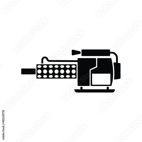Insects killing smoke machine icon vector isolated on white, sign and symbol illustration.