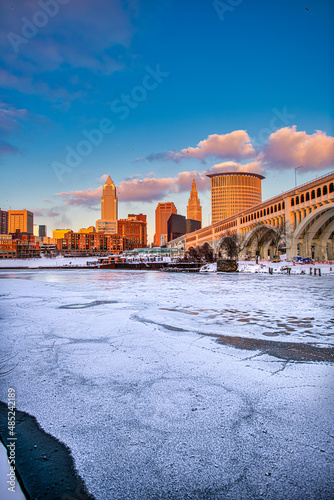Cleveland Ohio Skyline