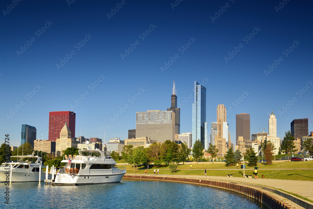 Obraz premium Urban scenery of Chicago, USA