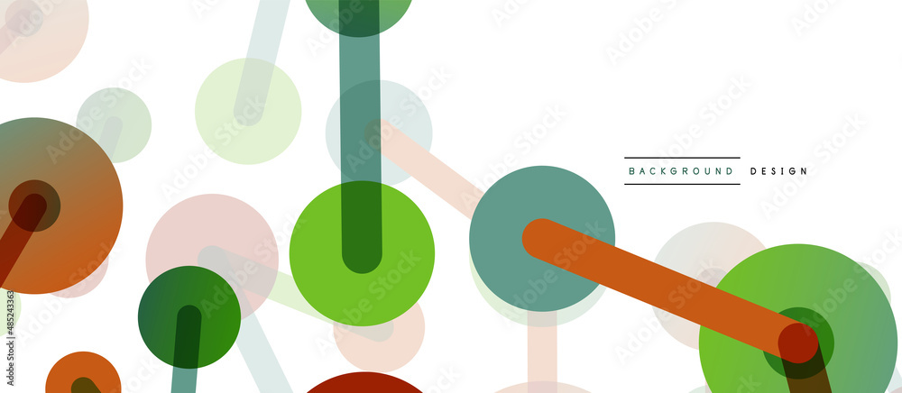 Abstract background. Round dots connected by lines. Trendy techno business template for wallpaper, banner, background or landing Abstract background. Round dots connected by lines. Trendy techno business template for wallpaper, banner, background or landing