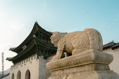 Gwanghwamun gate of Gyeongbokgung Palace in Seoul, Korea