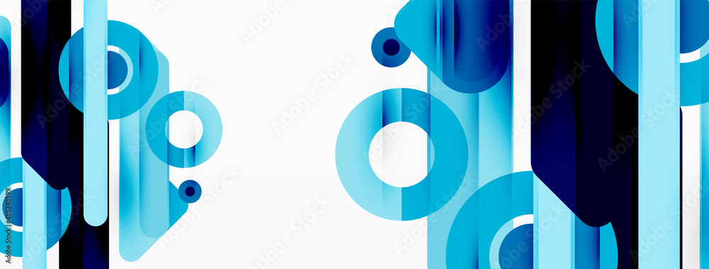 Lines geometric background. Stripes and rings composition business template for wallpaper, banner, background or landing Lines geometric background. Stripes and rings composition business template for wallpaper, banner, background or landing