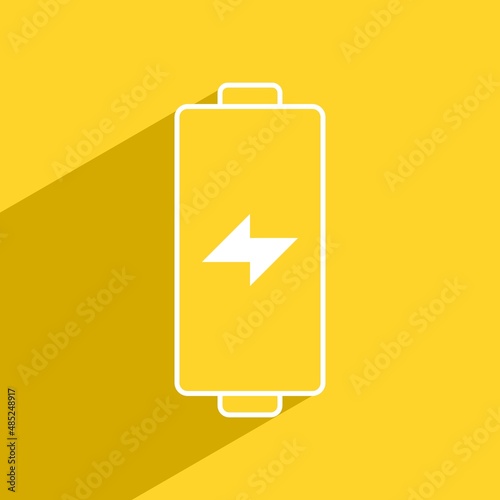 battery icon image in vector form, compatible with the theme of energy, electricity, or batteries in print media, electronic media, the web, and can also be used for commercial use