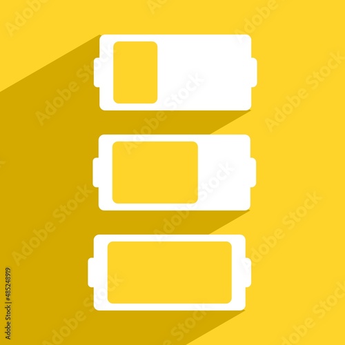 battery icon image in vector form, compatible with the theme of energy, electricity, or batteries in print media, electronic media, the web, and can also be used for commercial use