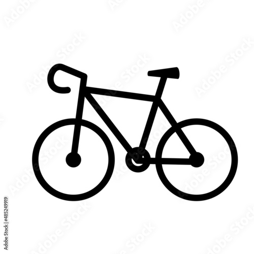 bicycle icon bold lone