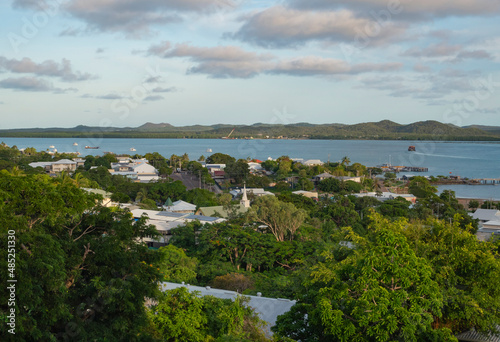 Thursday Island township viewed from Green Hill Fort, Queensland Australia photo